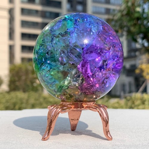 Sfera quarzo arcobaleno - di,