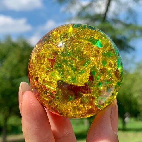 Sfera quarzo arcobaleno - di,