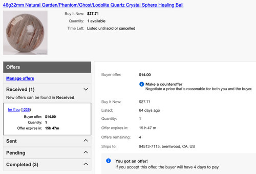 Sfera cristallo quarzo - cristallo,