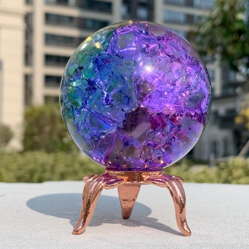 Sfera quarzo arcobaleno - di,