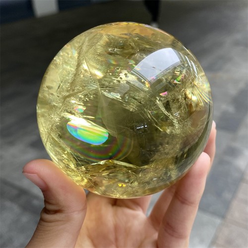 Sfera quarzo citrino - di,