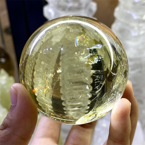 Sfera quarzo citrino - quarzo,