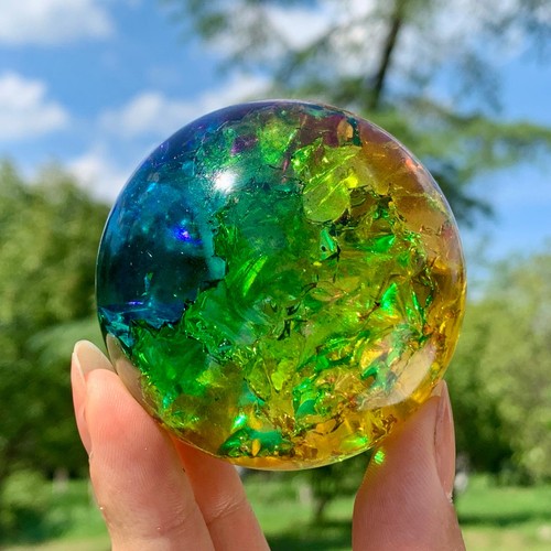 Sfera quarzo arcobaleno - di,