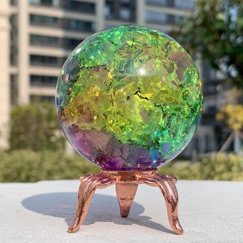 Sfera quarzo arcobaleno - di,