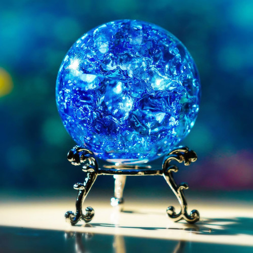 Fermacarte sfera cristallo - fermacarte, di