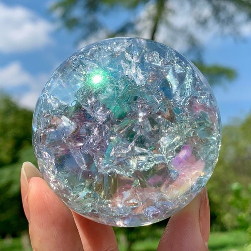 Sfera quarzo arcobaleno - di,