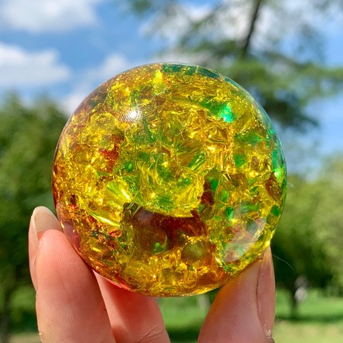 Sfera quarzo arcobaleno - di,