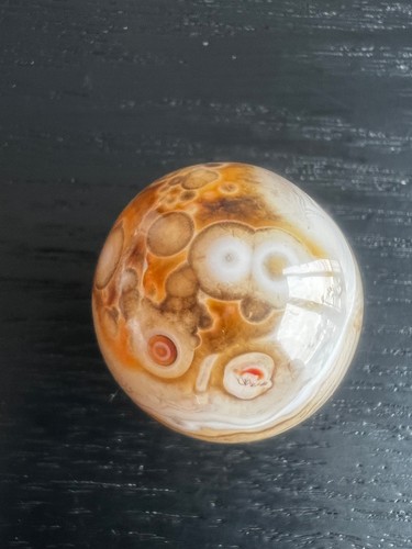 Funayabanded agate sphere - funayabanded,