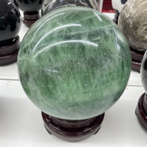 Sfera fluorite verde naturale