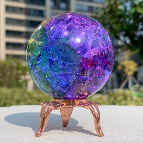 Sfera quarzo arcobaleno - di,