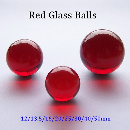 Palline vetro rosso - di,