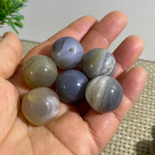 6pz sfere quarzo agata - di,