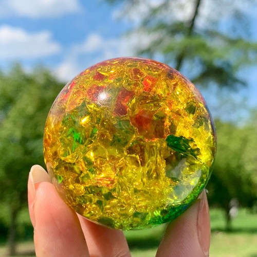 Sfera quarzo arcobaleno - di,