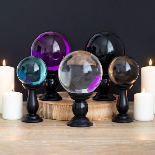Crystal balls stand - crystal, on